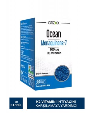 Ocean Menaquinone-7 30 Kapsül (S.K.T 01-2025)