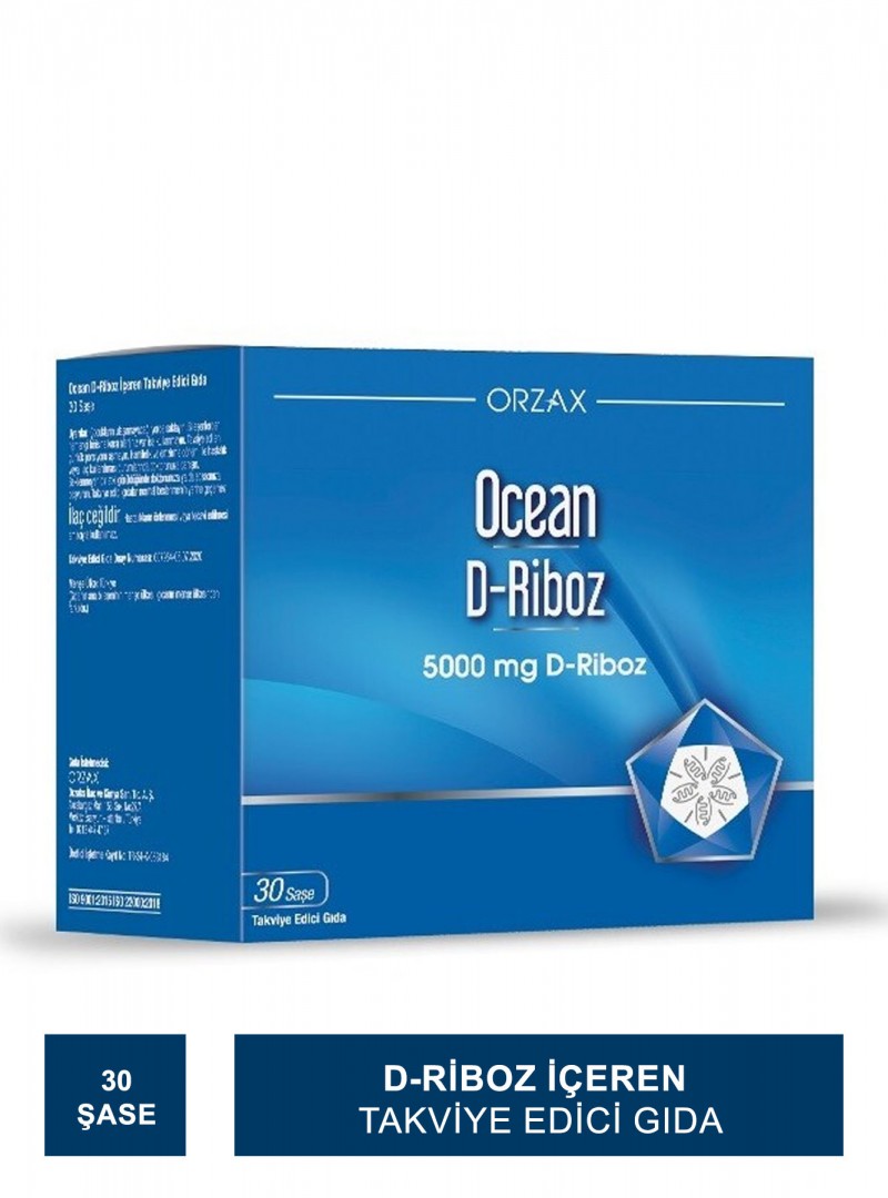 Ocean D-Riboz 5000mg 30 Şase Takviye Edici Gıda (S.K.T 04-2024)