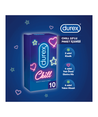 Durex Chill Prezervatif 10 Adet