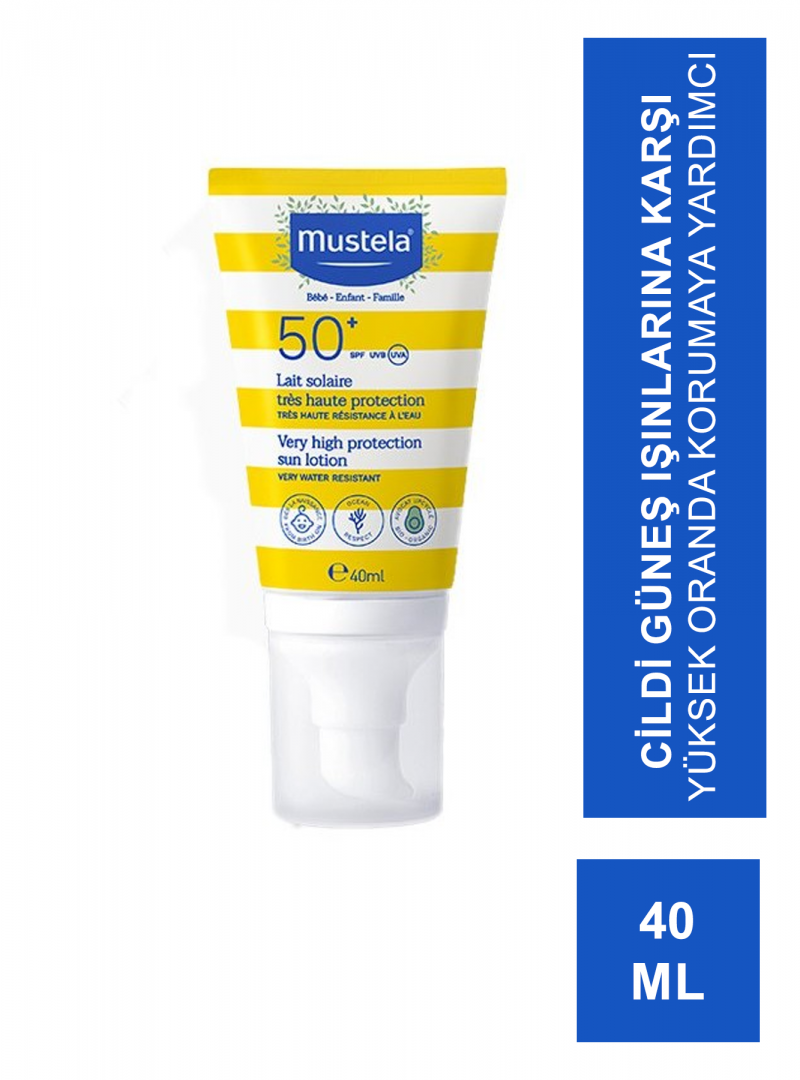 Mustela Very High Protection SPF 50+ Sun Lotion 40 ml (S.K.T 10-2024)