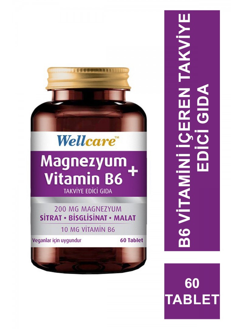 Wellcare Magnezyum B6 Vitamini 60 Tablet