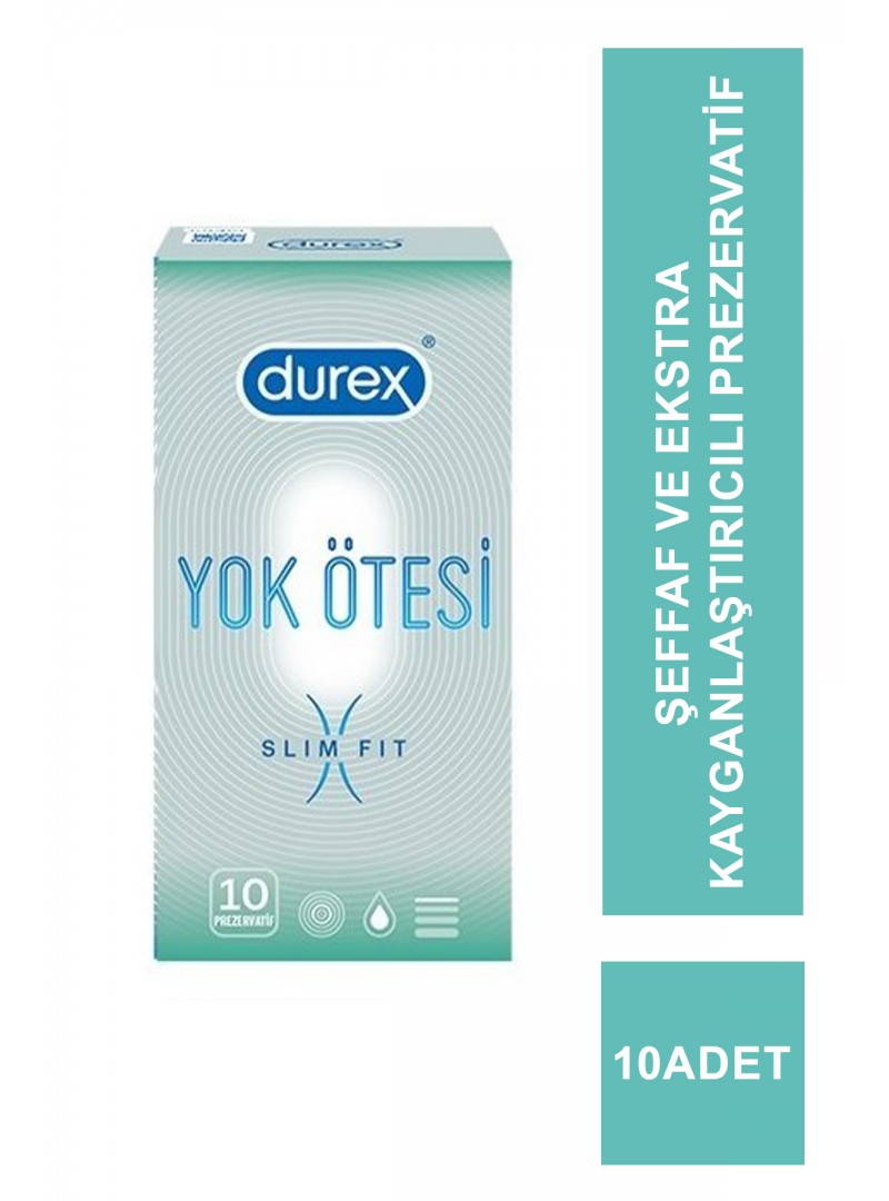 Durex Yok Ötesi Slim Fit Prezervatif 10 Adet