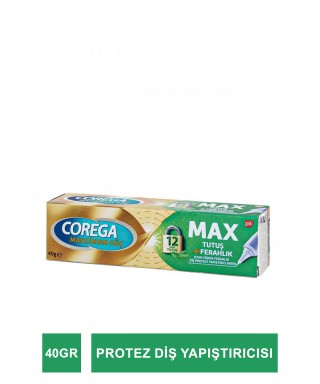 Corega Max Tutuş+Ferahlık Diş Protezi Yapıştırıcı 40 g