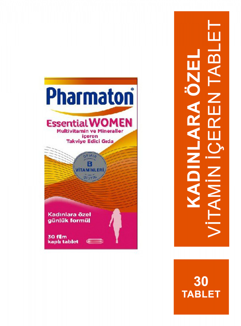 Pharmaton Essential Women Takviye Edici Gıda 30 Tablet (S.K.T 05-2024)