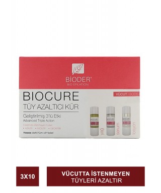 Bioder Biocure Tüy Azaltıcı Vücut Kürü 3x10