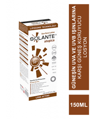 Solante Atopica Spf 50 Lotion 150ml Atopik Dermatitli Ciltler için Güneş Koruyucu