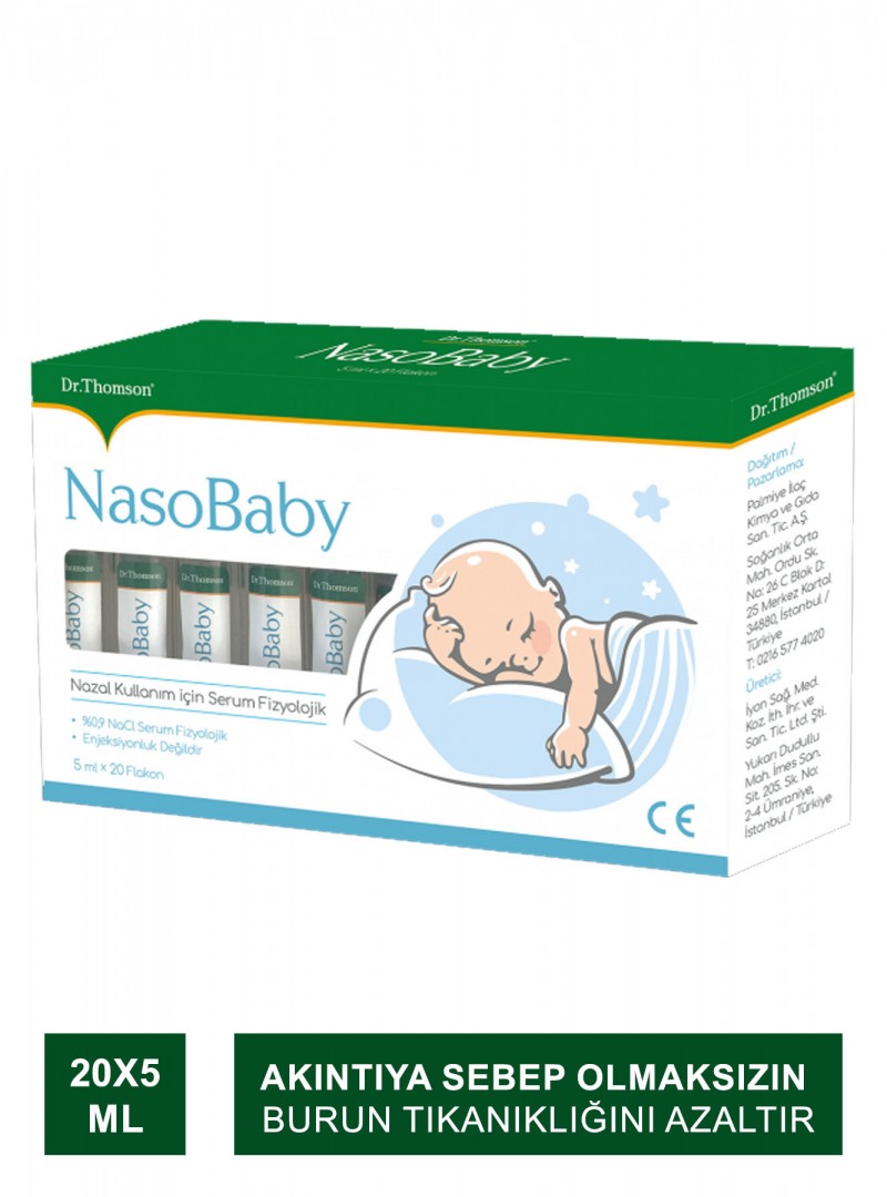 Dr. Thomson Naso Baby Serum Fizyolojik 5 ml x 20 Flakon (S.K.T 01-2025)