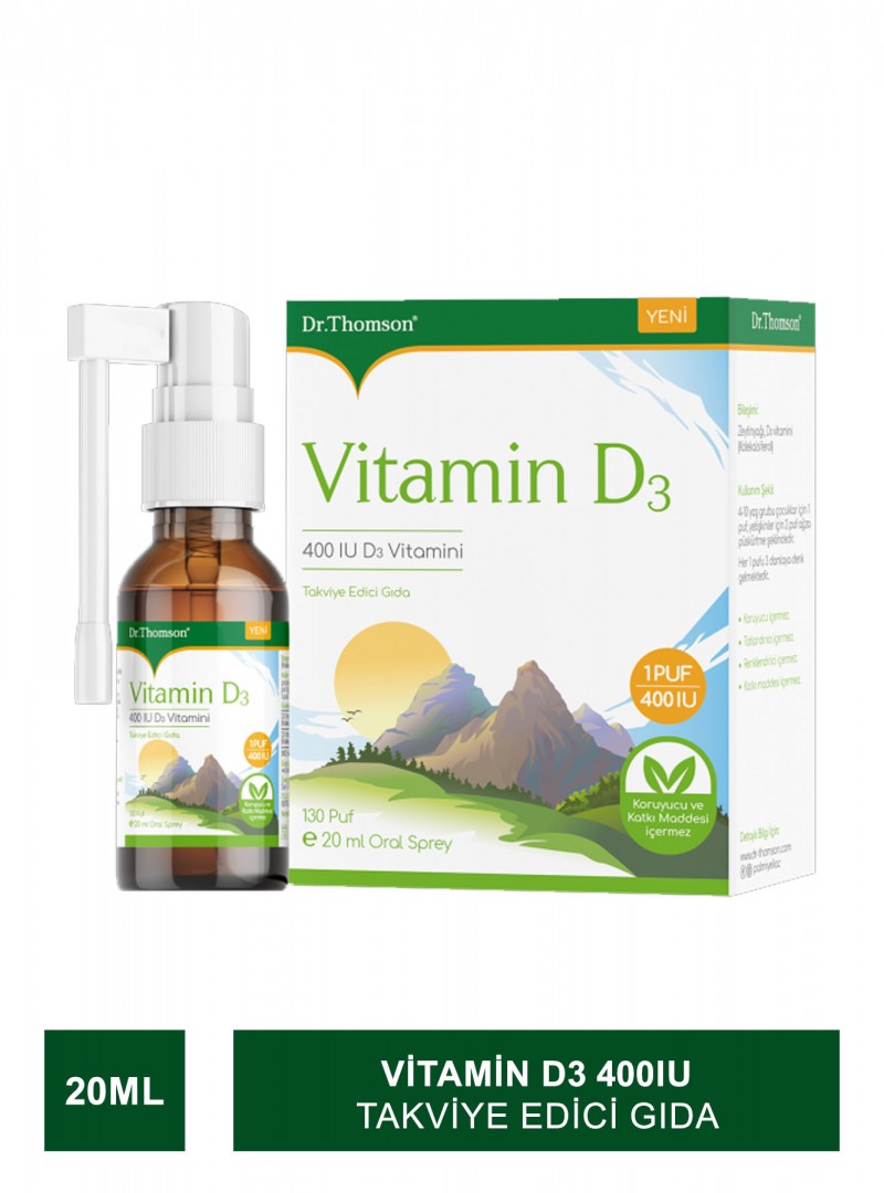 Dr. Thomson Vitamin D3 400IU Sprey 20 ml