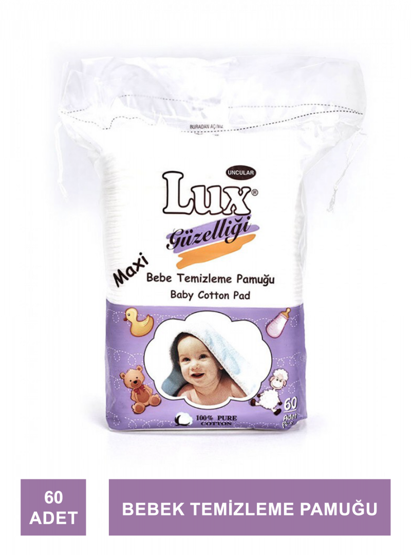 Lux Bebe Temizleme Pamuğu 60 Adet