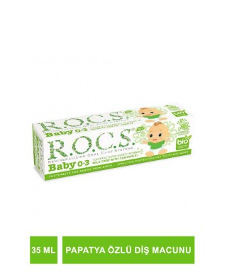 Rocs Baby Papatya Özlü Diş Macunu 0-3Yaş 35 ml