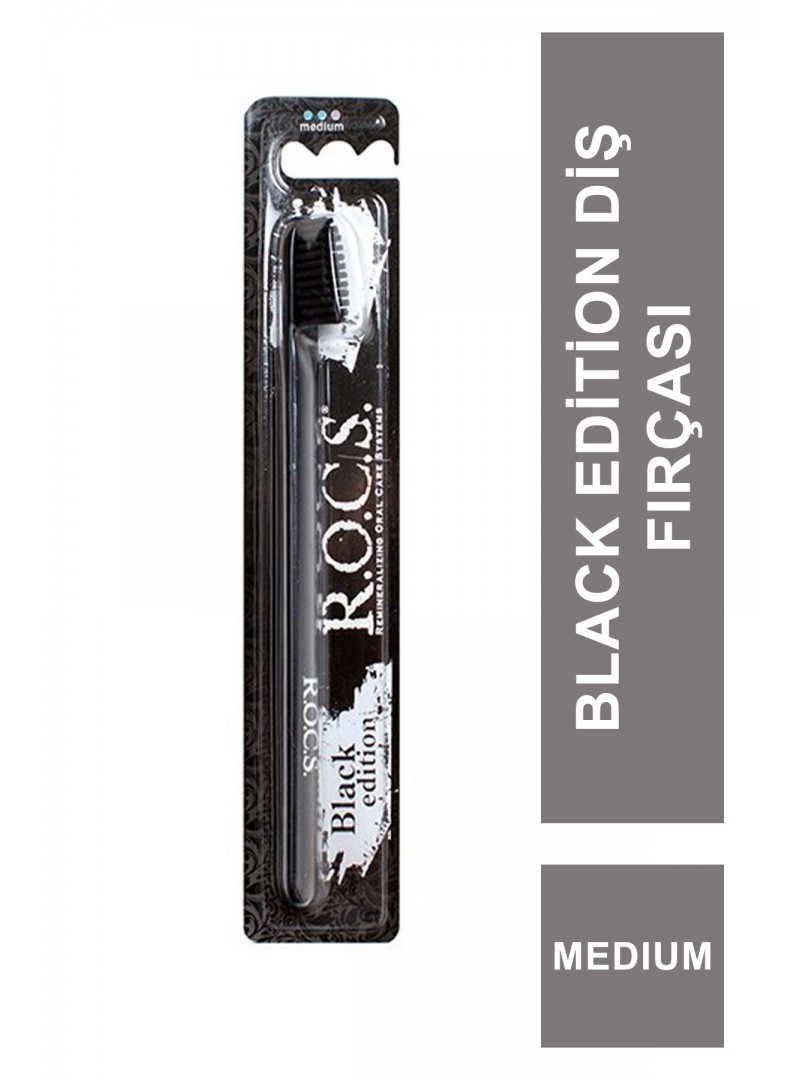 ROCS Black Edition Diş Fırçası Medium