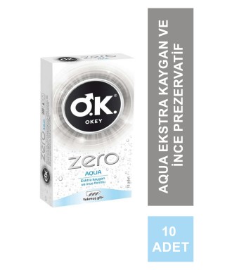 Okey Zero Aqua Prezervatif 10 Adet