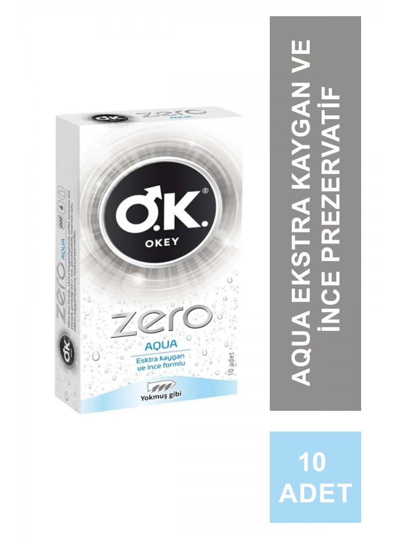 Okey Zero Aqua Prezervatif 10 Adet