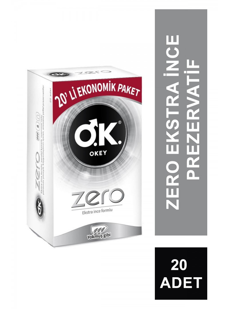Okey Zero Prezervatif 20 Adet