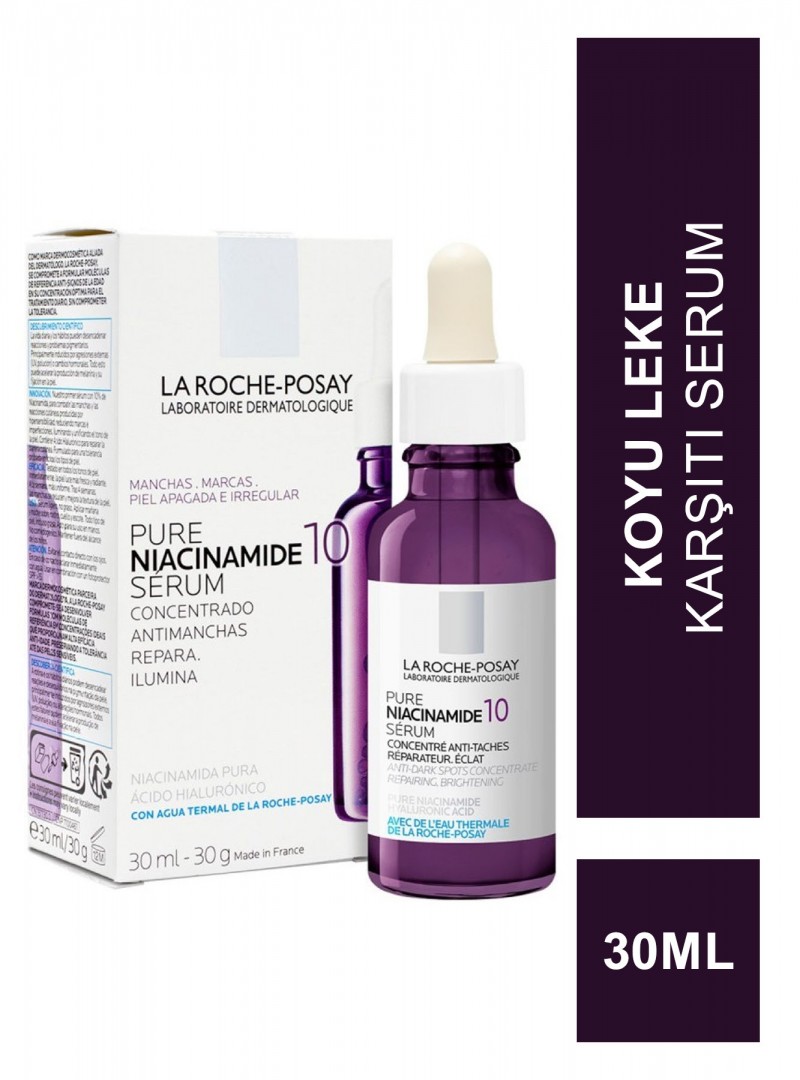 La Roche Posay Pure Niacinamide 10 Koyu Leke Karşıtı Serum 30 ml (S.K.T 05-2024)