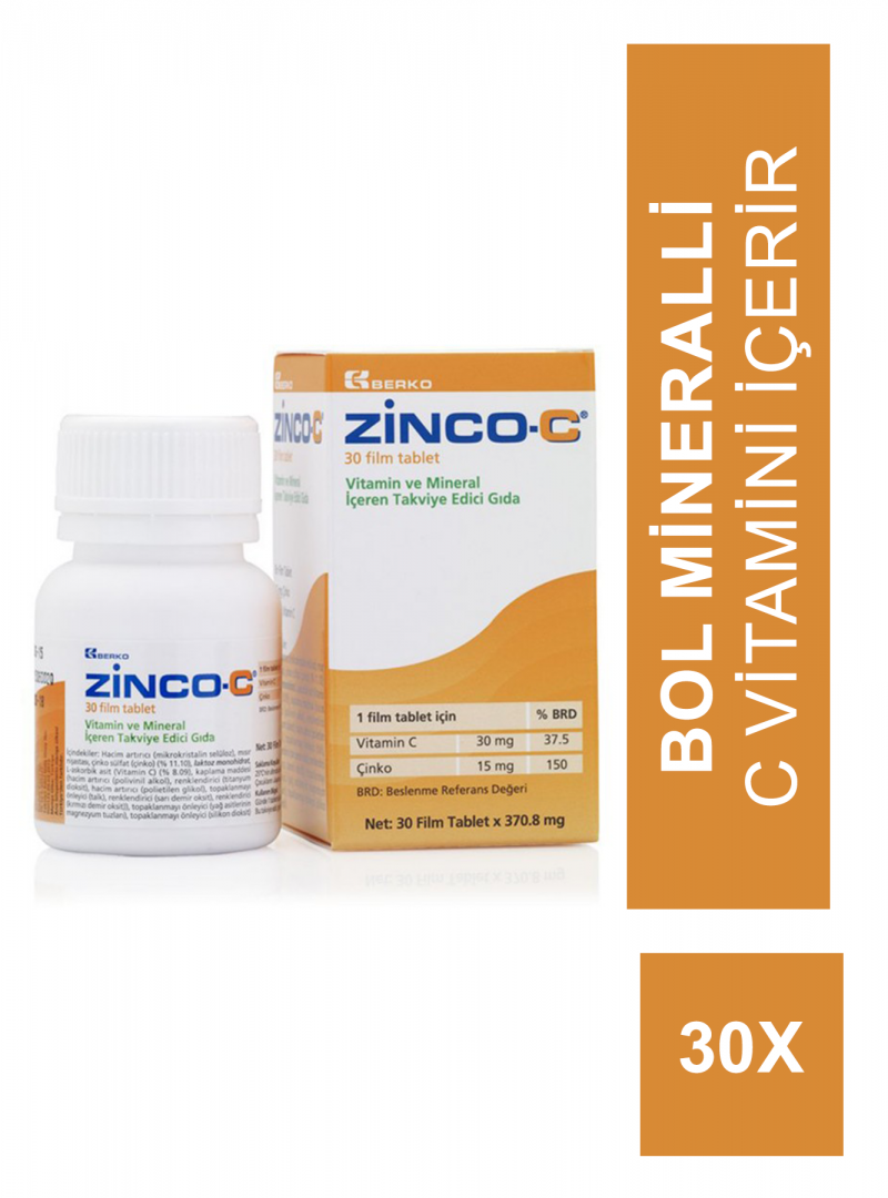Zinco-c  15 mg 30 Tablet (S.K.T 06-2023)