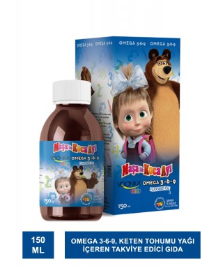Voonka Kids Maşa ile Koca Ayı Omega 3-6-9 150 ml