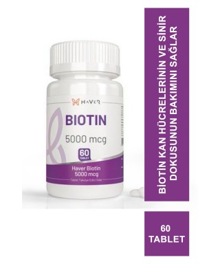 Haver Biotin Takviye Edici Gıda 60 Tablet