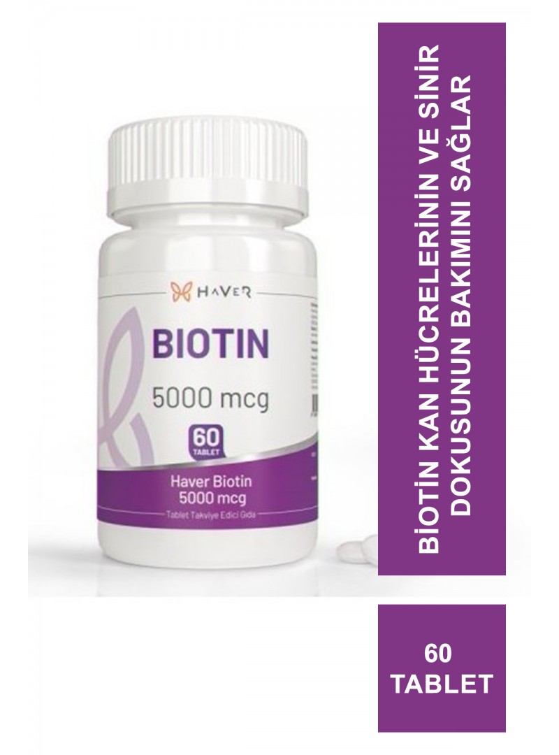 Haver Biotin Takviye Edici Gıda 60 Tablet