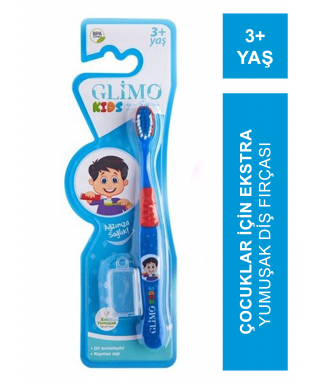 Glimo Kids Ekstra Yumuşak Diş Fırçası 3+ Yaş ( Mavi )