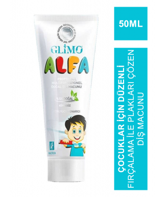 Glimo Alfa Kids Doğal Diş Macunu 50 ml