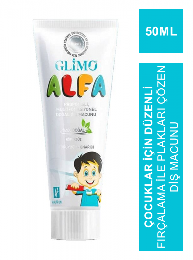 Glimo Alfa Kids Doğal Diş Macunu 50 ml