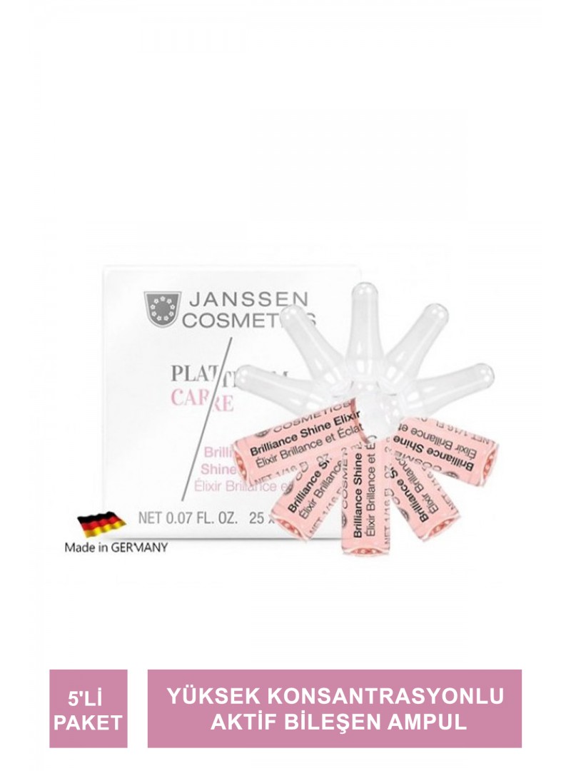 Janssen Brilliance Shine Elixir Işıltı Veren Yüksek Anti-Age Ampul 5'li Paket