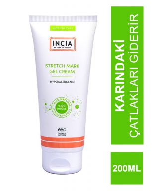 İncia Stretch Mark Cream ( Karın Çatlak Jel Kremi ) 200 ml (S.K.T 08-2025)