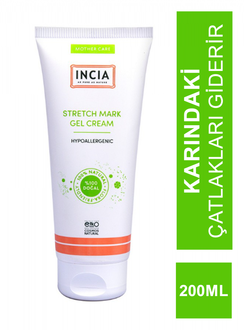 İncia Stretch Mark Cream ( Karın Çatlak Jel Kremi ) 200 ml (S.K.T 08-2025)