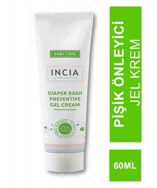 Incia Baby Diaper Rash Preventive Gel Cream 60 ml Pişik Önleyici Jel Krem (S.K.T 11-2025)