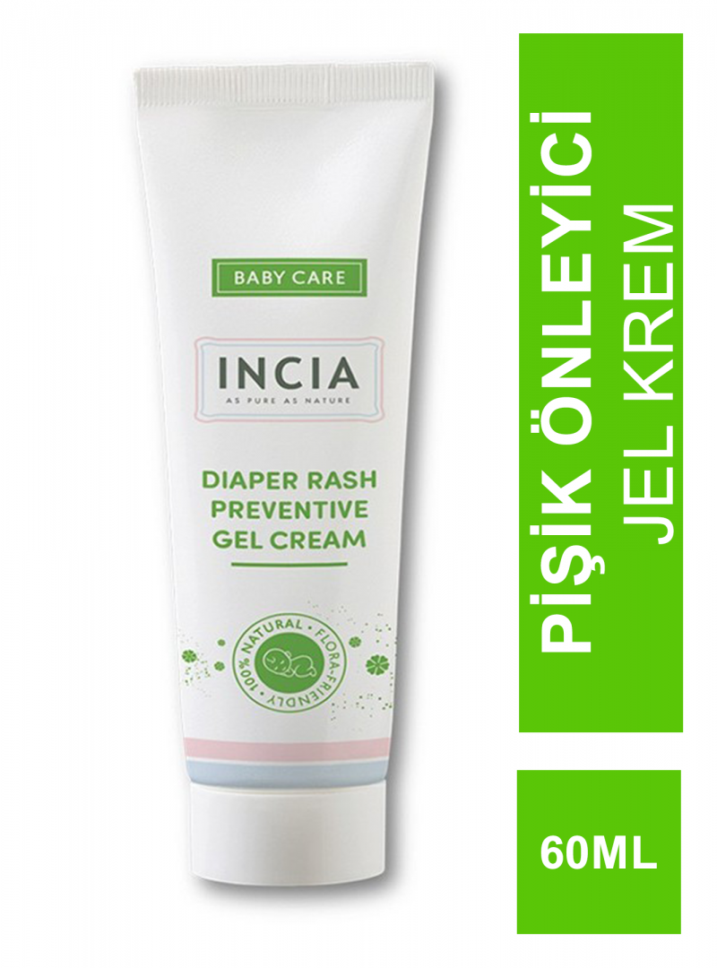 Incia Baby Diaper Rash Preventive Gel Cream 60 ml Pişik Önleyici Jel Krem (S.K.T 11-2025)