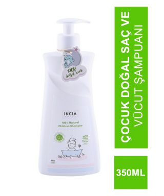 İncia Çocuk Doğal Saç Ve Vücut  Şampuanı 350 ml (S.K.T 04-2025)