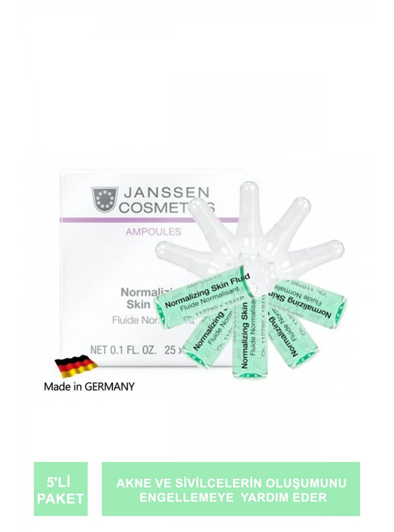 Janssen Normalizing Skin Fluid Yağlı / Akneli Cilt Ampul 5'li Paket