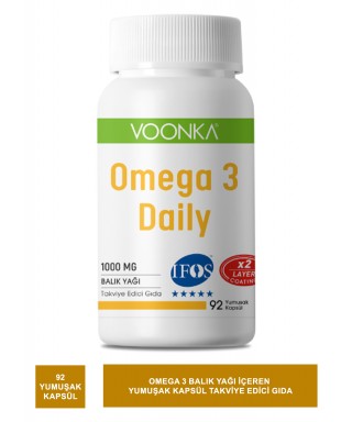 Voonka Omega 3 Daily 1000 mg 92 Yumuşak Kapsül