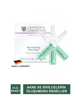 Janssen Normalizing Skin Fluid Yağlı / Akneli Cilt Ampul 3'lü Paket
