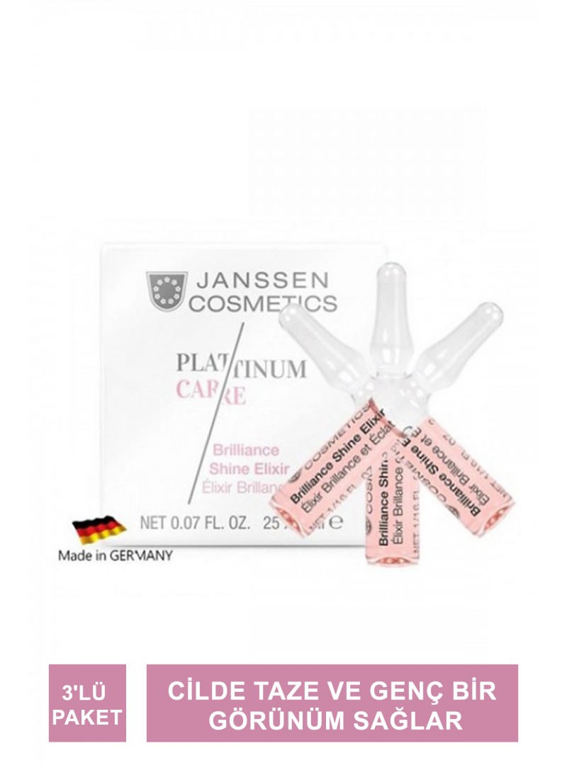 Janssen Brilliance Shine Elixir Işıltı Veren Yüksek Anti-Age Ampul 3'lü Paket