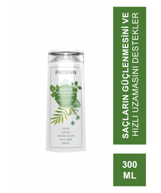 Prosenin Onarıcı ve Dökülme Karşıtı Saç Bakım Şampuanı 300 ml (S.K.T 10-2023)