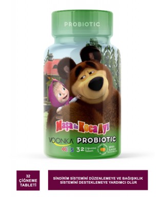 Voonka Kids Maşa ile Koca Ayı Probiotic 32 Tablet