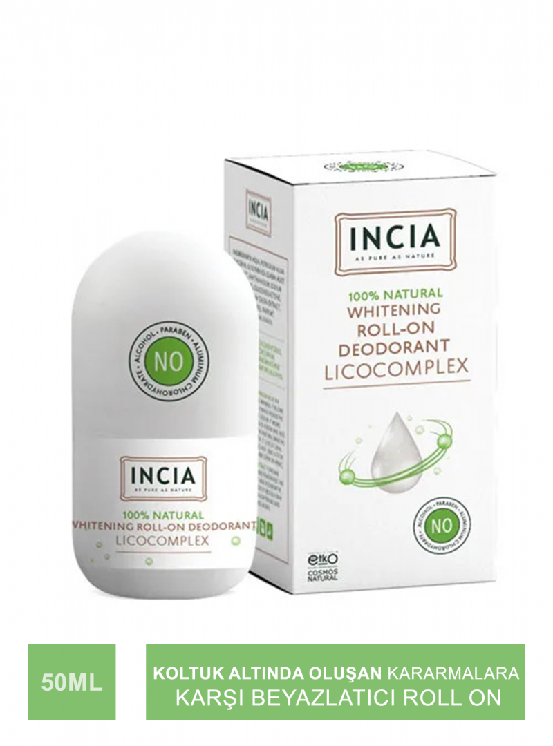 Incia Beyazlatıcı Roll On Deodorant 50 ml (S.K.T 06-2025)