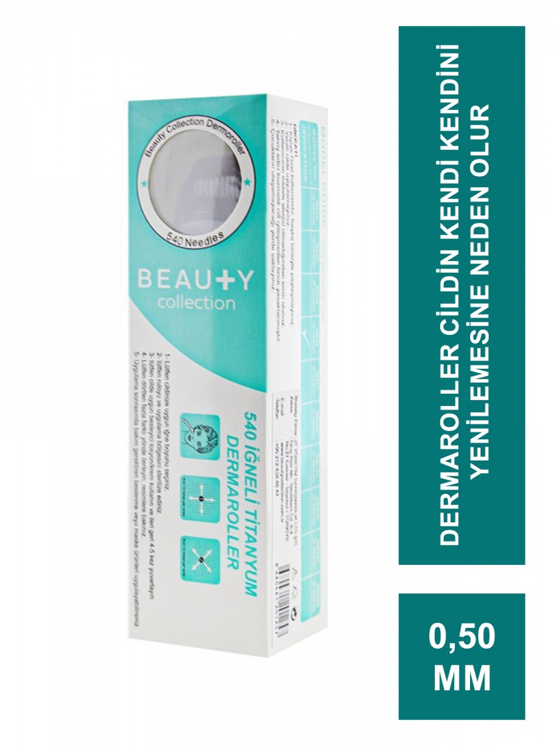 Beauty Face 540 İğneli Titantum Dermaroller 0,50mm