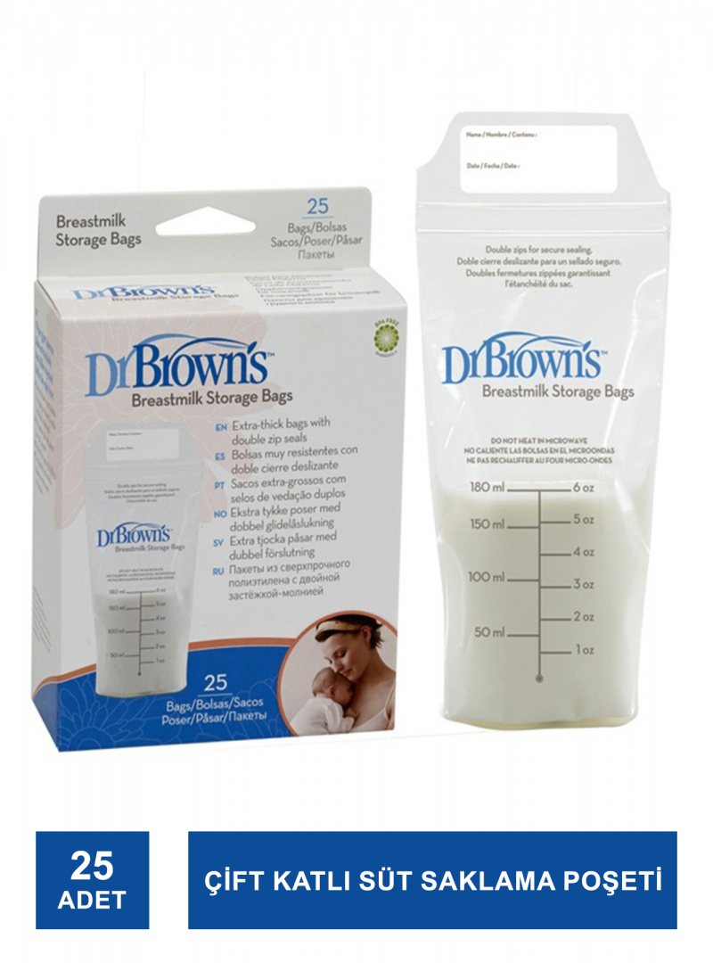 ​Dr.Browns Süt Saklama Poşeti 25 Adet
