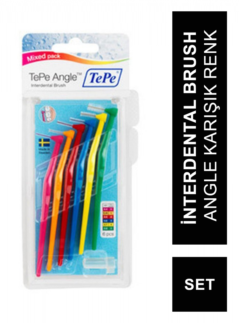 TEPE İnterdental Brush Angle Karışık Renk Mix Set