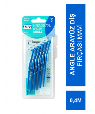 TEPE Angle Arayüz Diş Fırçası Mavi 0.4 mm 6 lı