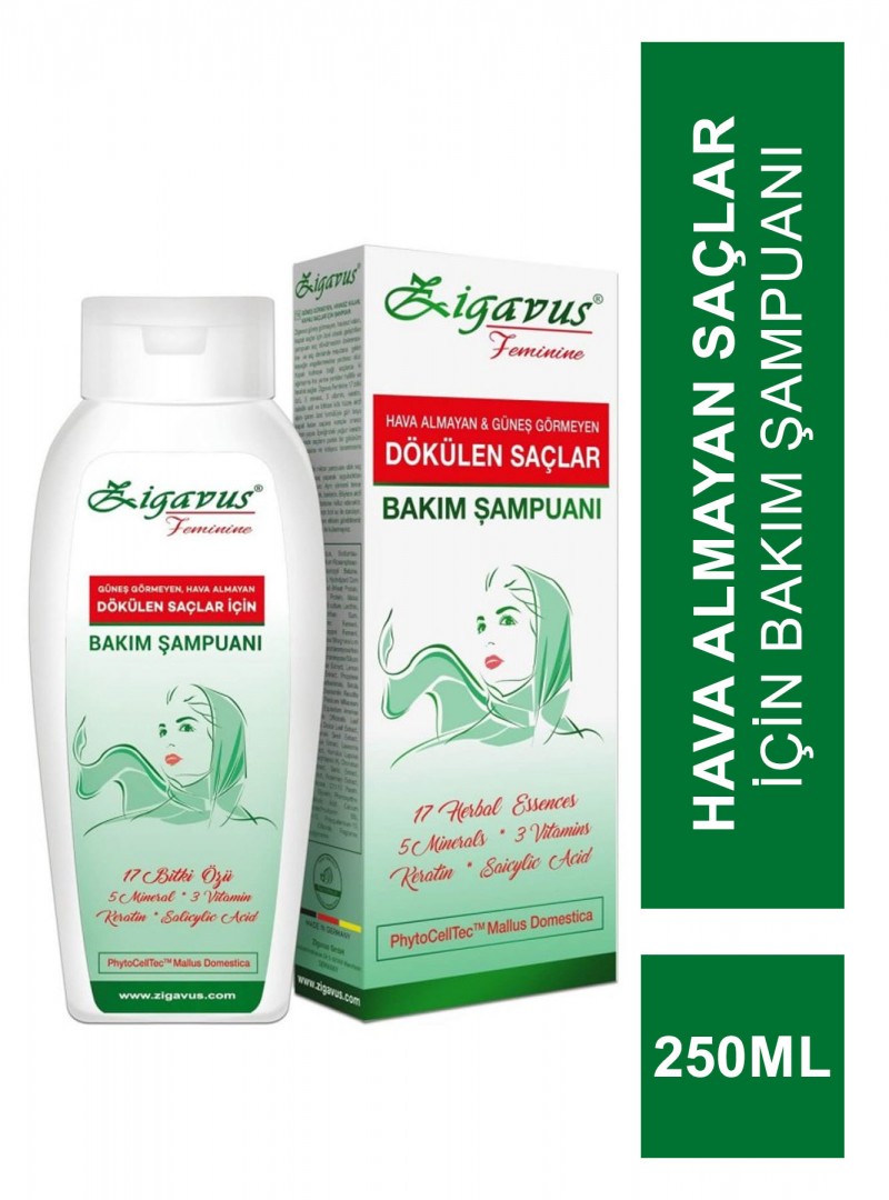 Zigavus Kapalı Saçlar İçin Bakım Şampuanı 250 ml