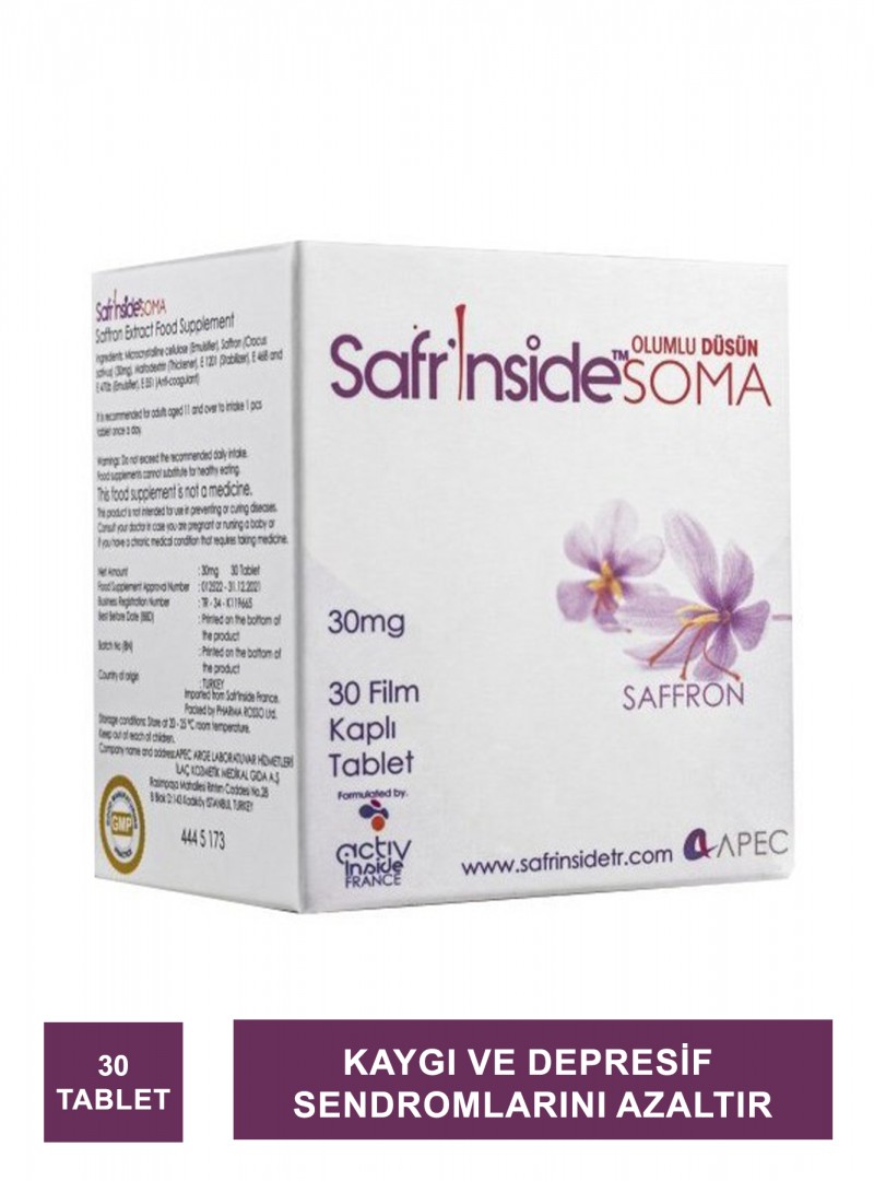 Safrinside Soma 30mg 30 Tablet (S.K.T 02-2024)
