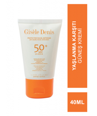 Gisele Denis Anti Aging Facial Sunscreen SPF50+ Yüz İçin Yaşlanma Karşıtı Güneş Koruma Kremi 40 ml