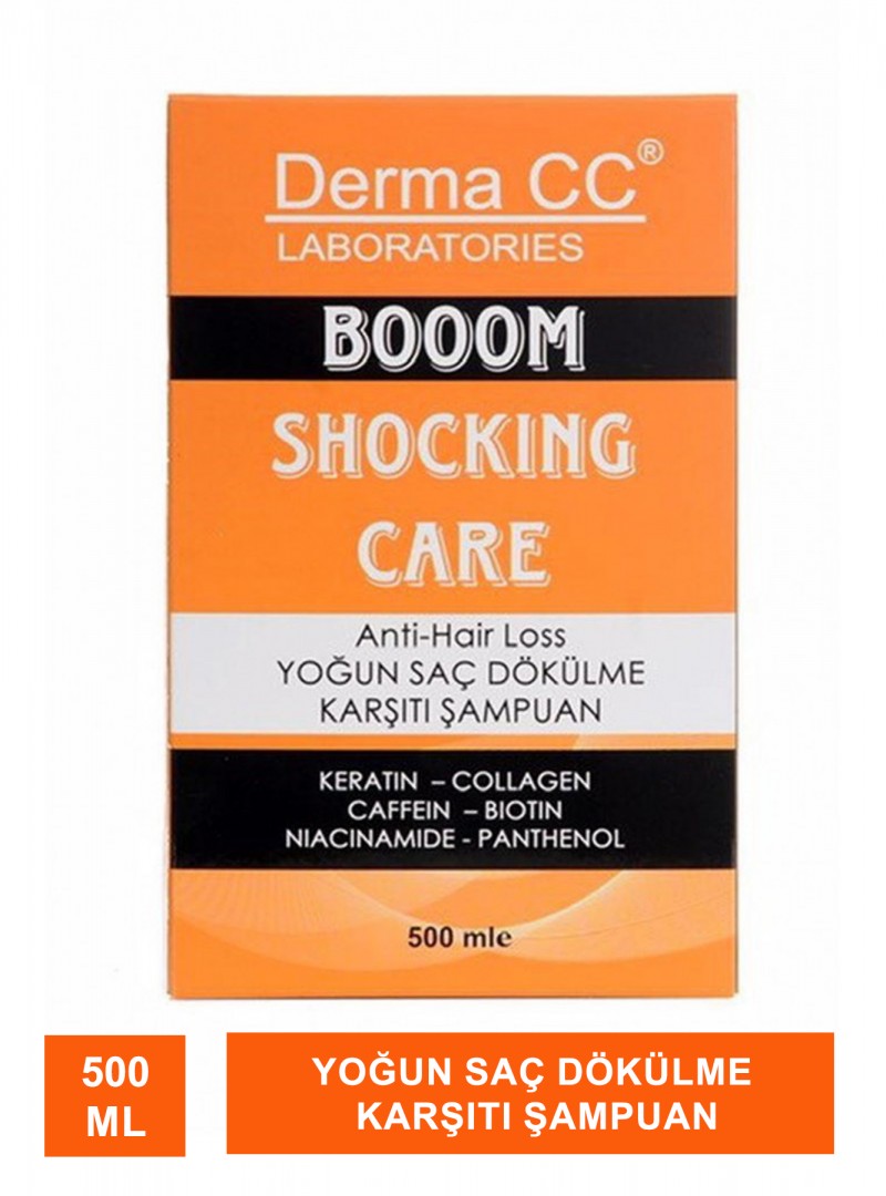 Derma CC Boom Shocking Care Shampoo ( Yoğun Dökülme Karşıtı Şampuan ) 500 ml