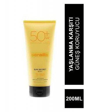 Sensilis Sun Secret Protective & Anti Aging Body Gel Cream Spf50 200mL
