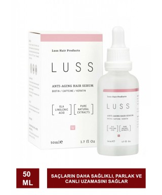 LUSS - Kadın Anti Aging Hair Serum - Saç Yoğunlaştırıcı Dökülme Karşıtı 50 ml