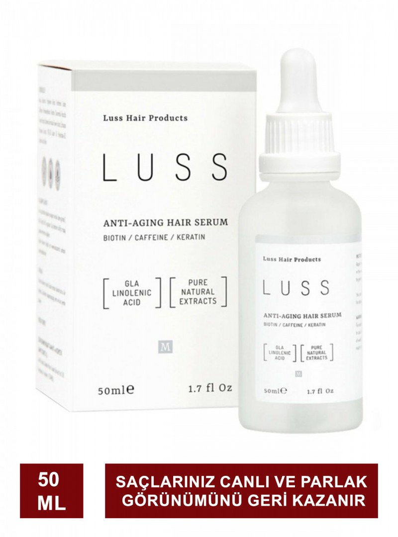 LUSS - Erkek Anti Aging Hair Serum - Saç Yoğunlaştırıcı, Dökülme Karşıtı